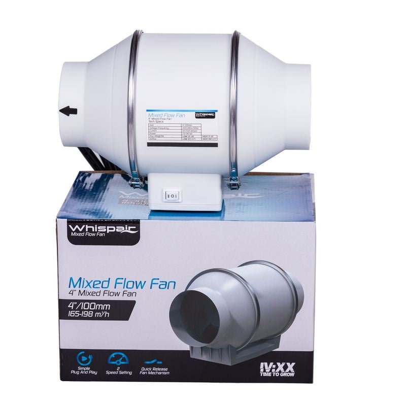 WhispAIR Mixed Flow Fans Twin Speed With Cable