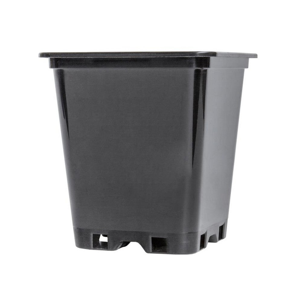 Potking Square Pot – Recycled Plastic, Black