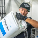 Close-up of Athena Cleanse being poured from a 1-gallon bottle into a container or mixing reservoir – thegrowsuperstore.com