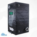 BudBox PRO XL-HL grow tent rear corner view with side door open and mylar lining visible – thegrowsuperstore.com