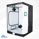 Open BudBox PRO XL plus‑HL grow tent with white lining interior and visible ducting ports – thegrowsuperstore.com