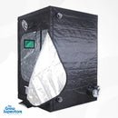 BudBox PRO XL plus‑HL grow tent front angle with partially open door showing mylar interior – thegrowsuperstore.com
