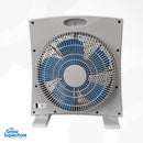 Rear view of RAM Eco Floor Fan 12" showing protective grille and fan blades – thegrowsuperstore.com