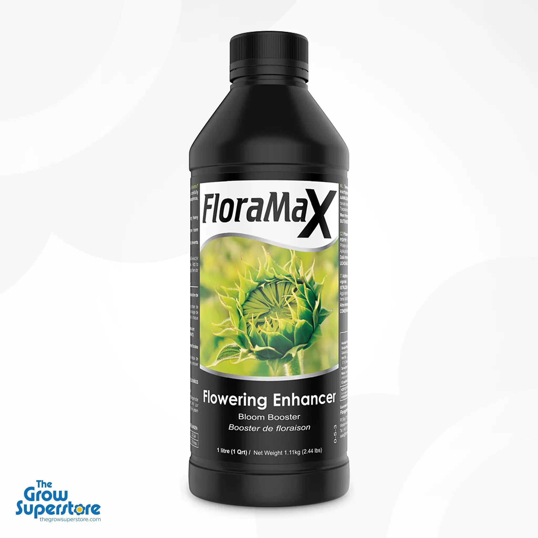 FloraMax Flowering Enhancer 1L bottle – complete flower support additive to prevent pH-related deficiencies – thegrowsuperstore.com