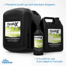 FloraMax System Maintenance bottles in multiple sizes – prevents build-up and blocked drippers in hydro systems – thegrowsuperstore.com