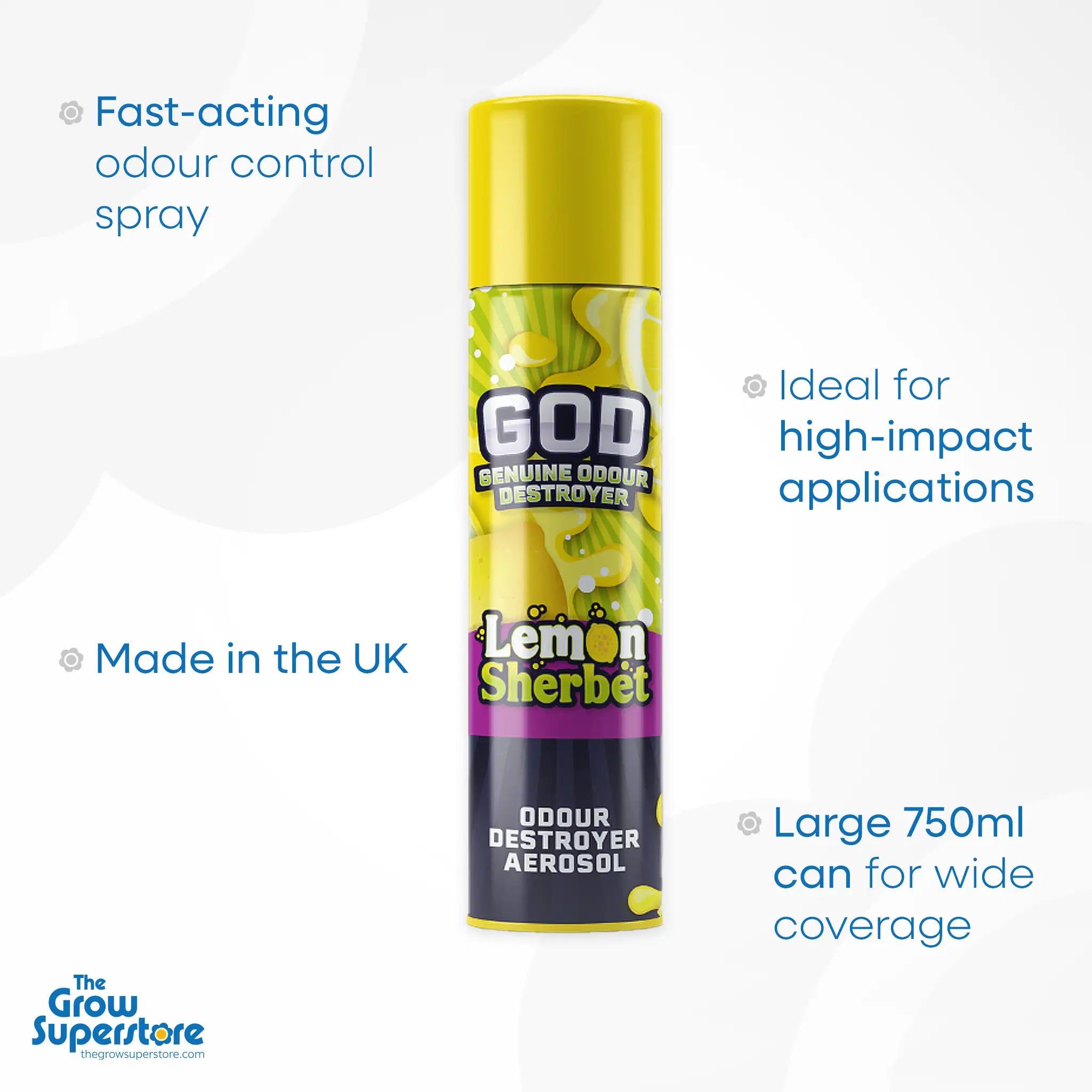 GOD Blast Genuine Odour Destroyer Aerosol 750ml