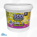 GOD Gel Lemon Sherbet 5L – Long-lasting lemon-scented odour control gel. Ideal for indoor setups and hydroponic environments. Sold by The Grow Superstore – thegrowsuperstore.com