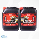 Larger volume 10 L jerry can versions of Shogun Samurai Hydro Bloom A & B Hard Water featuring bold labels and ergonomic handles – thegrowsuperstore.com