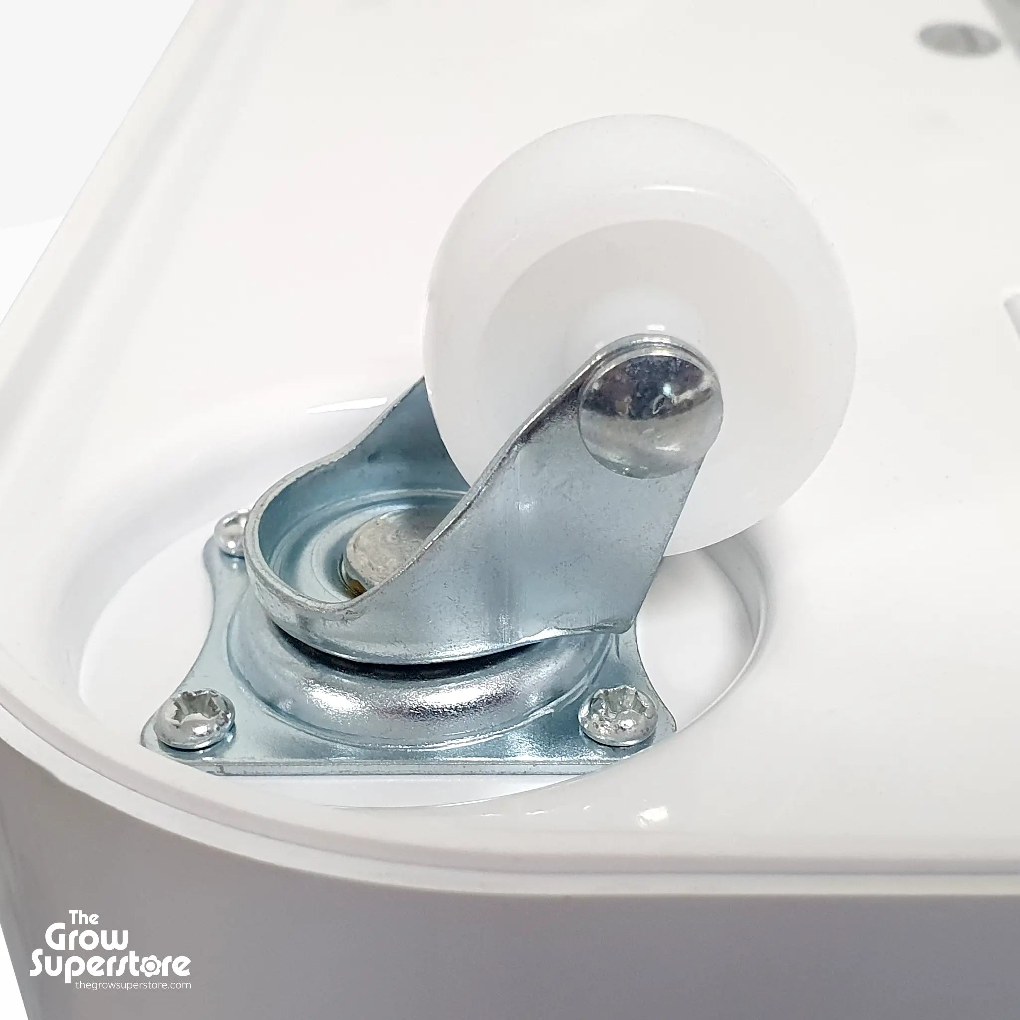 Close‑up detail of the caster wheel built into the base of the SonicAir 23 L humidifier for easy repositioning – thegrowsuperstore.com