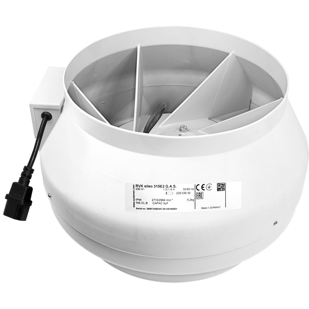 Systemair RVK InLine Fan - Sileo