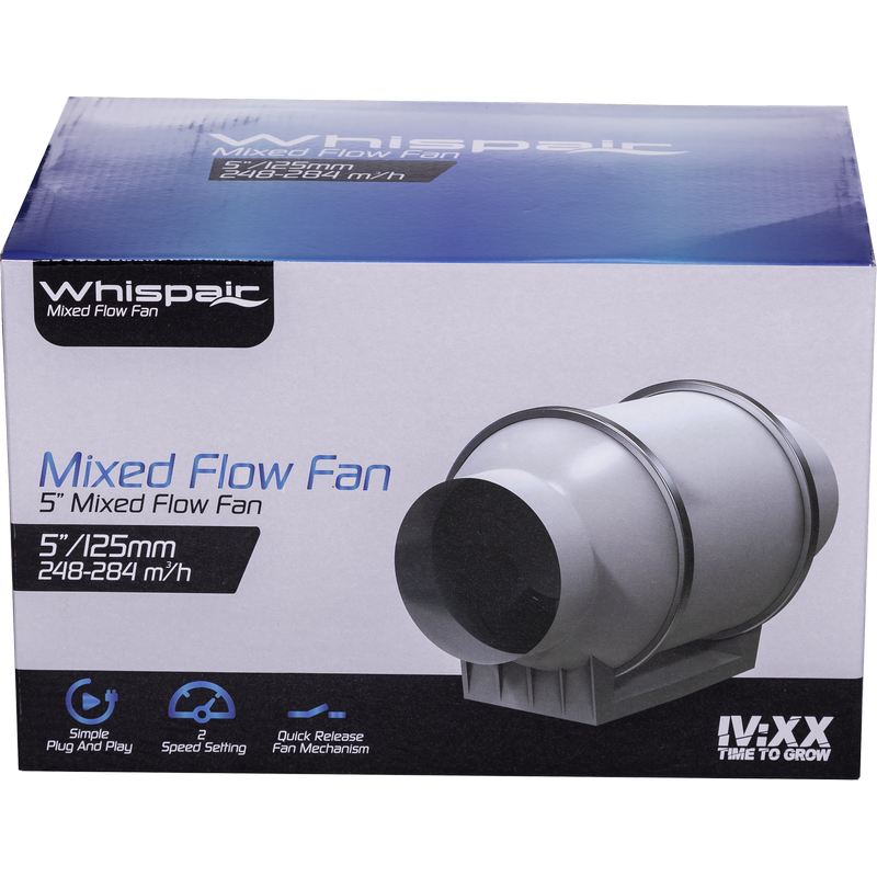 WhispAIR Mixed Flow Fans Twin Speed With Cable