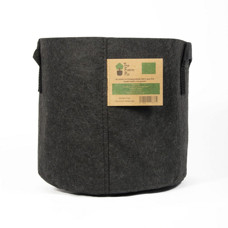 The Fabric Pot Black Round