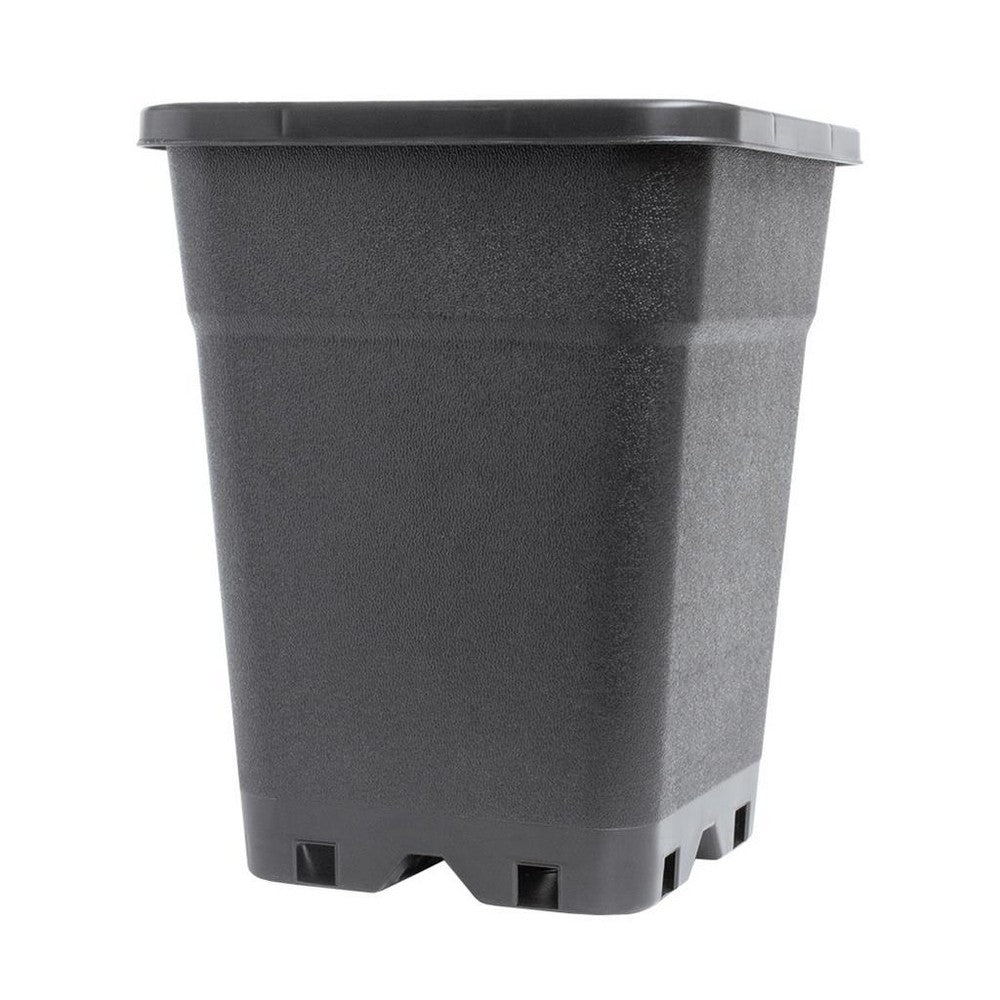 Potking Square Pot – Recycled Plastic, Black