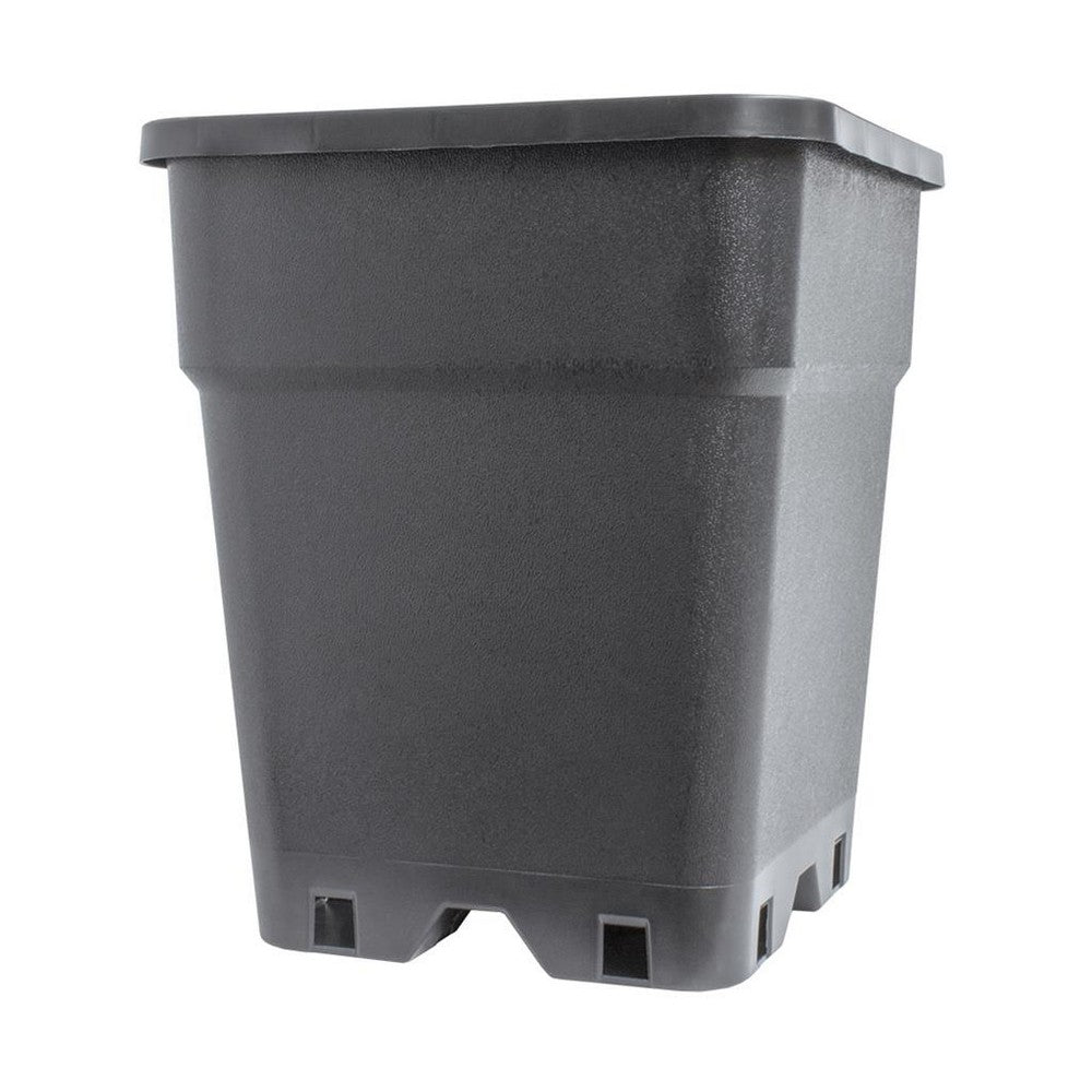 Potking Square Pot – Recycled Plastic, Black