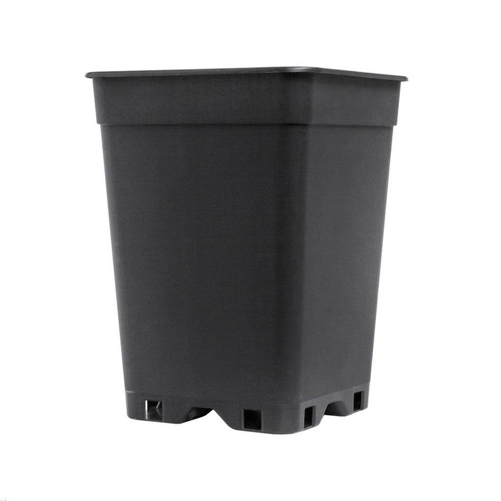 Potking Square Pot – Recycled Plastic, Black