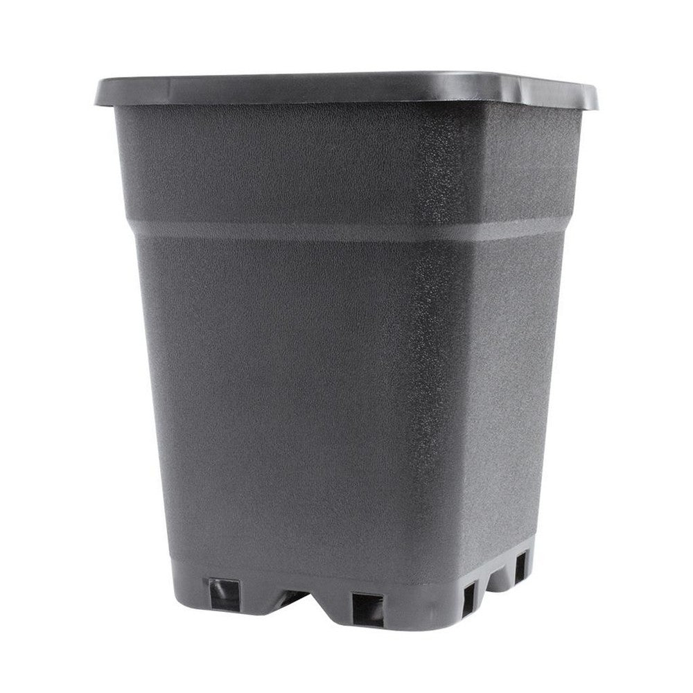 Potking Square Pot – Recycled Plastic, Black