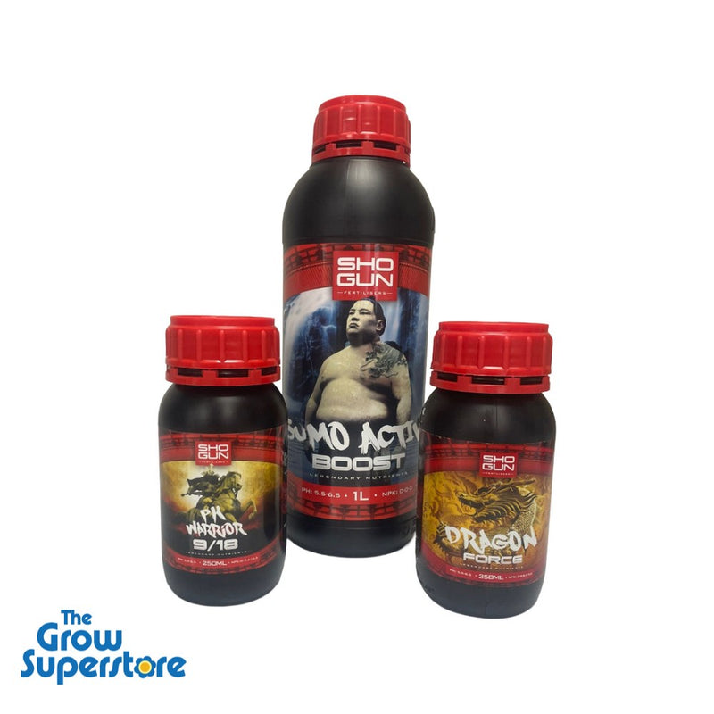 Shogun Flowering Booster Pack For Hydro/Active Systems 3 Part Kit