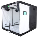 BudBox Pro grow tent with black frame and white interior on a white background