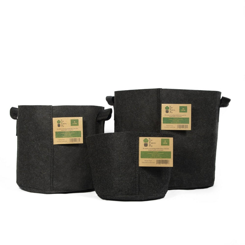 The Fabric Pot Black Round