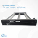The BRIGHT 720W LED grow light folded completely flat to demonstrate its compact size for storage and transport – thegrowsuperstore.com