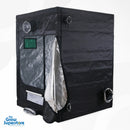 BudBox PRO XL Plus grow tent side view with partially open door showing reflective mylar lining – thegrowsuperstore.com