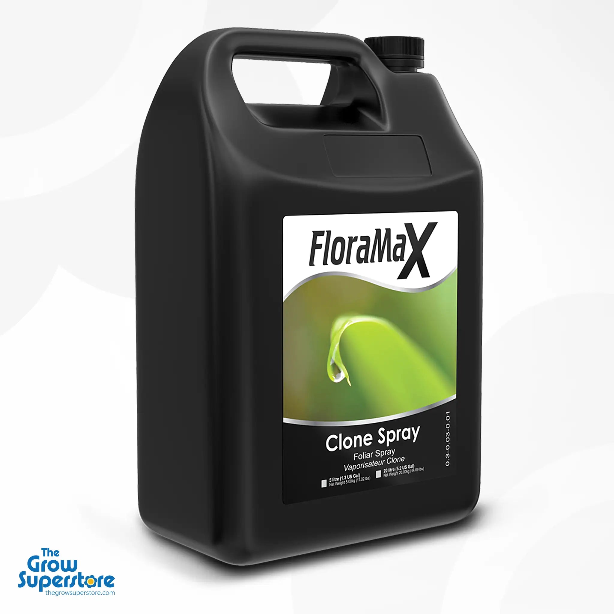 FloraMax Clone Spray 5L bottle – ideal for commercial growers needing fast, stress-free rooting – thegrowsuperstore.com