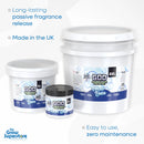 GOD Gel Fresh Linen odour control gel in 1L, 5L, and 22L sizes. Made in the UK. Long-lasting passive fragrance for indoor and hydroponic setups. The Grow Superstore – thegrowsuperstore.com