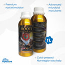 House & Garden Roots Excelurator 1 L bottle, featuring a premium root stimulator with advanced microbial inoculants and cold-pressed Norwegian sea kelp for healthy plant growth. Available at The Grow Superstore – thegrowsuperstore.com
