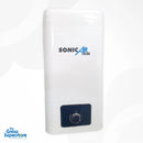 Angled shot showing the SonicAir logo, manual adjustment dial and UK plug cable on the 23 L humidifier – thegrowsuperstore.com