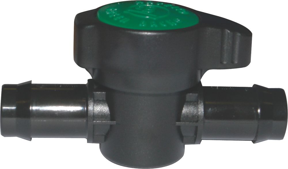 19mm In-Line Tap Valve for hydroponic drip and irrigation systems