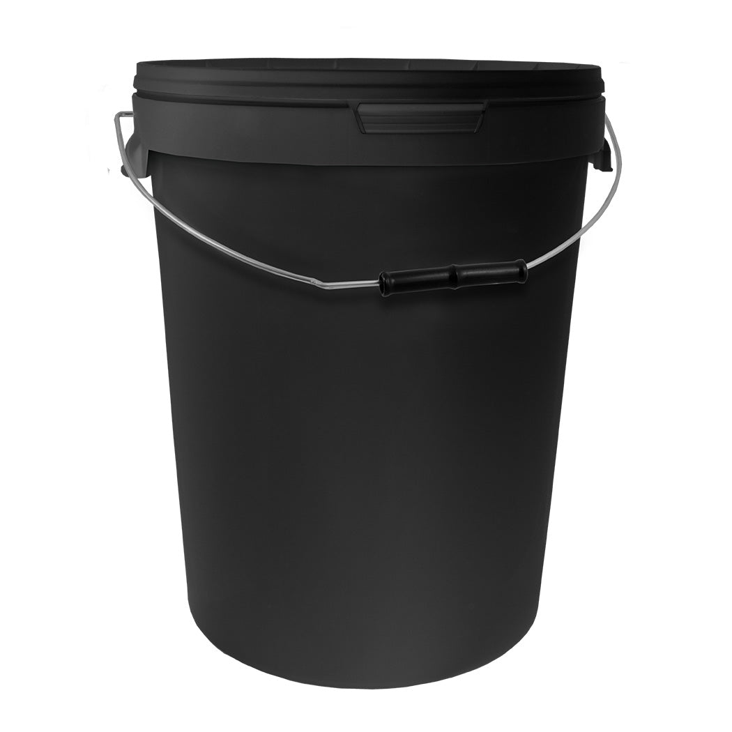 Black Bucket With Lid