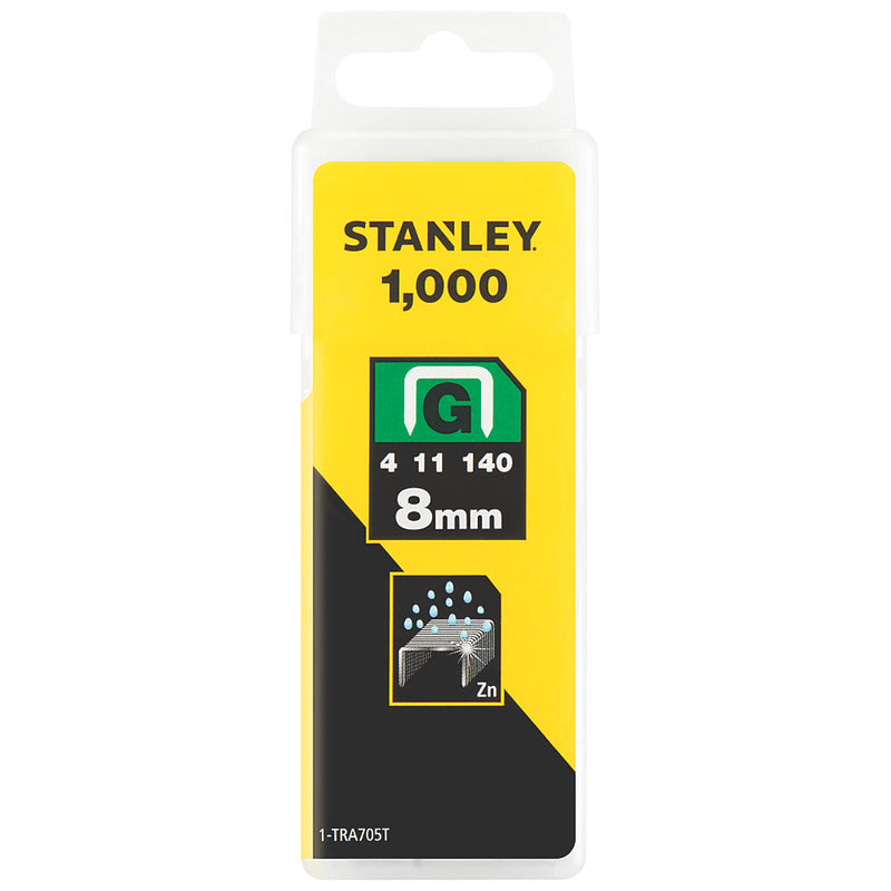 Stanley Heavy Duty Staples Zinc-Plated 8x10MM 1000 Pack